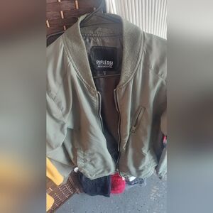 Riflessi Women's Green Bomber Jacket